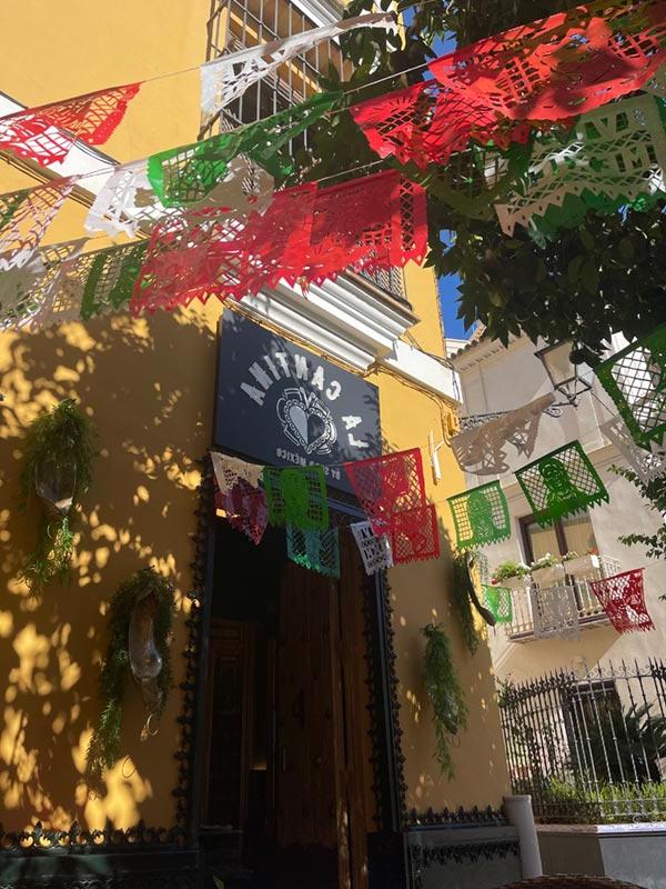 A taste of home at a local Mexican restaurant in the colorful barrio de Santa Cruz.